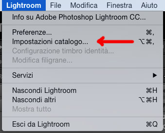 Anteprime di Lightroom